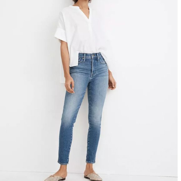 Madewell Denim - Madewell High-Rise Crop Skinny Jeans in Sheffield Size 26
